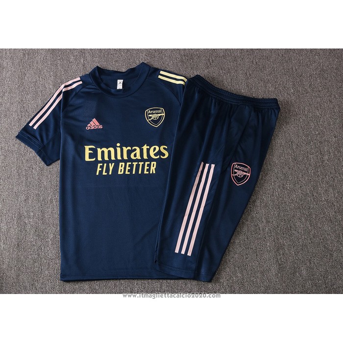 Tuta da Track Arsenal Manica Corta 2020 2021 Blu
